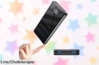 Batería externa portátil de 10000mAh con carga rápida y linterna, un ofertón irresistible que hará que nunca te falte energía. ¡No dejes pasar esta oportunidad!