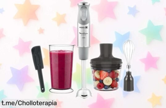 Batidora de mano con picadora incluida: potencia a un precio ridículo que vuela, no te quedes sin la tuya y haz magia en la cocina ¡Apresúrate antes de que se acabe!