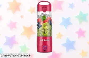 Batidora portátil Nutribullet Tritan, súper rápida y sin cables; ¡ofertón espectacular para disfrutar tus batidos siempre listos! No dejes escapar esta oportunidad única.