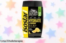Bebida isotónica Isostar Hydrate & Perform sabor limón: repón energía y da el máximo en tu entrenamiento a un precio de escándalo. ¡No te quedes sin la tuya!