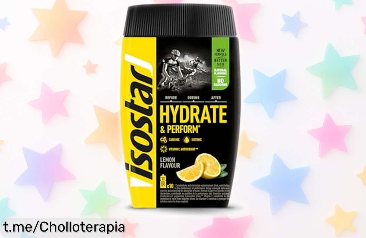Bebida isotónica Isostar Hydrate & Perform sabor limón: repón energía y da el máximo en tu entrenamiento a un precio de escándalo. ¡No te quedes sin la tuya!