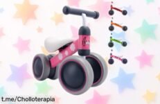 Bici sin pedales BOLDCUBE para bebés, ¡ofertón que no puedes dejar pasar! Ruedas antideslizantes y asiento seguro. Solo unas pocas unidades disponibles, corre antes de que se agoten.