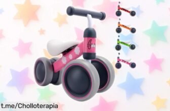 Bici sin pedales BOLDCUBE para bebés, ¡ofertón que no puedes dejar pasar! Ruedas antideslizantes y asiento seguro. Solo unas pocas unidades disponibles, corre antes de que se agoten.