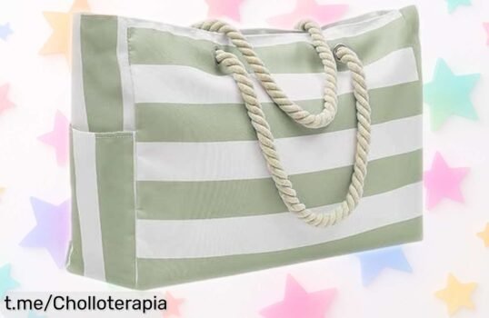 Bolsa de playa impermeable HDGSAFD: Amplia, resistente y práctica para tus días de sol. ¡No te pierdas este precio de escándalo que hará subir tu alegría!