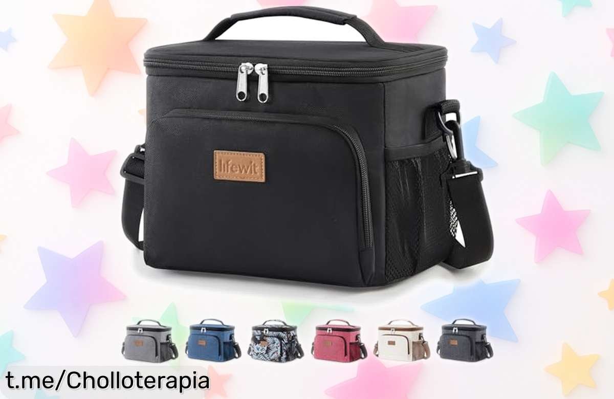 Bolsa térmica portátil Lifewit de 9 litros: el ofertón que vuela, la protegida ideal para tus comidas frías o calientes ¡hasta 6 horas! No te quedes sin la tuya antes de que se agote.