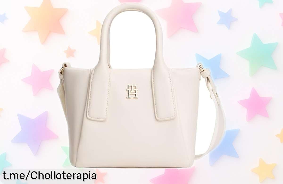 Bolso de mano mini Tommy Hilfiger TH Essential a un precio loco: renueva tu look con calidad top antes que se agote, ¡no te lo pierdas!