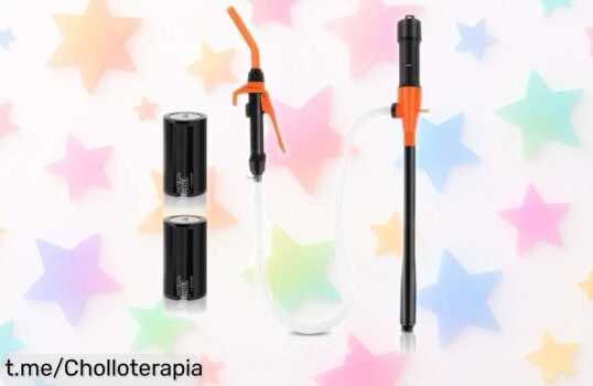 Bomba eléctrica portátil WODHMIEY para líquidos, ¡un ofertón de 9 litros/min y boquilla ajustable que vuela del stock! No dejes pasar esta oportunidad única.