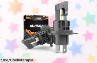 Bombillas LED para faros de coche en pack de 2, precio loco y montaje rápido; ilumina tu camino ahora y siente la seguridad al volante que mereces.