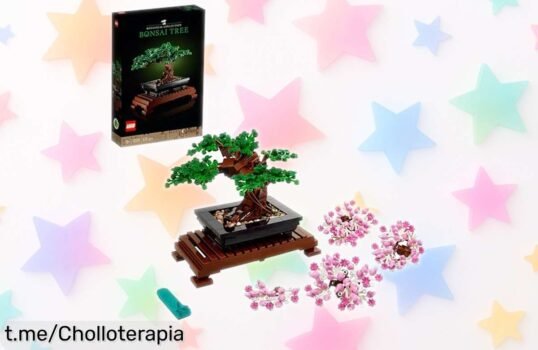 Bonsái artificial de flores de cerezo LEGO 10281, un detallazo a precio de ganga que embellecerá tu hogar. ¡No te lo pierdas, queda poco tiempo!