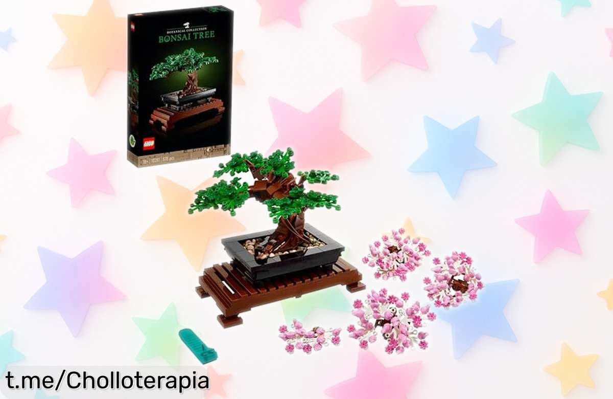 Bonsái artificial de flores de cerezo LEGO 10281, un detallazo a precio de ganga que embellecerá tu hogar. ¡No te lo pierdas, queda poco tiempo!