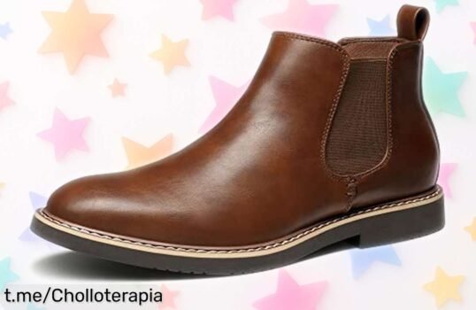 Botines Chelsea para hombre con estilo clásico a precio de risa, ¡aplica el cupón y no dejes que se escapen! Compra ya antes de quedarte sin ellos.