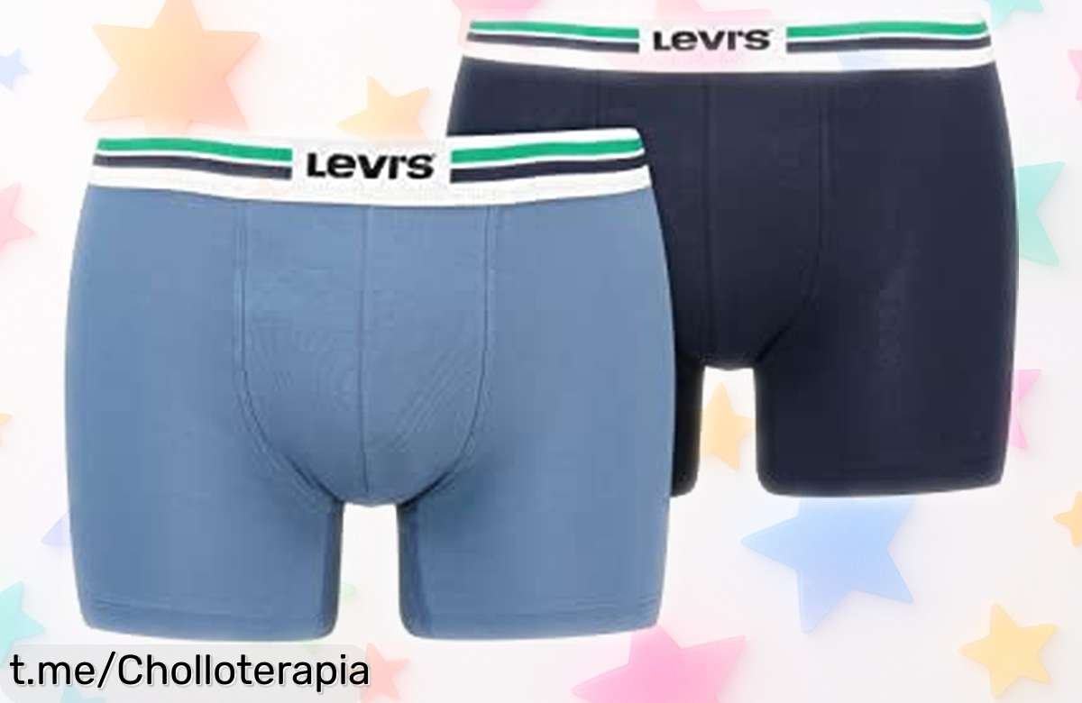 Boxers para hombre Levi’s con doble sujección, una oferta loca que no puedes dejar escapar; renueva tu ropa interior y siéntete increíble cada día.
