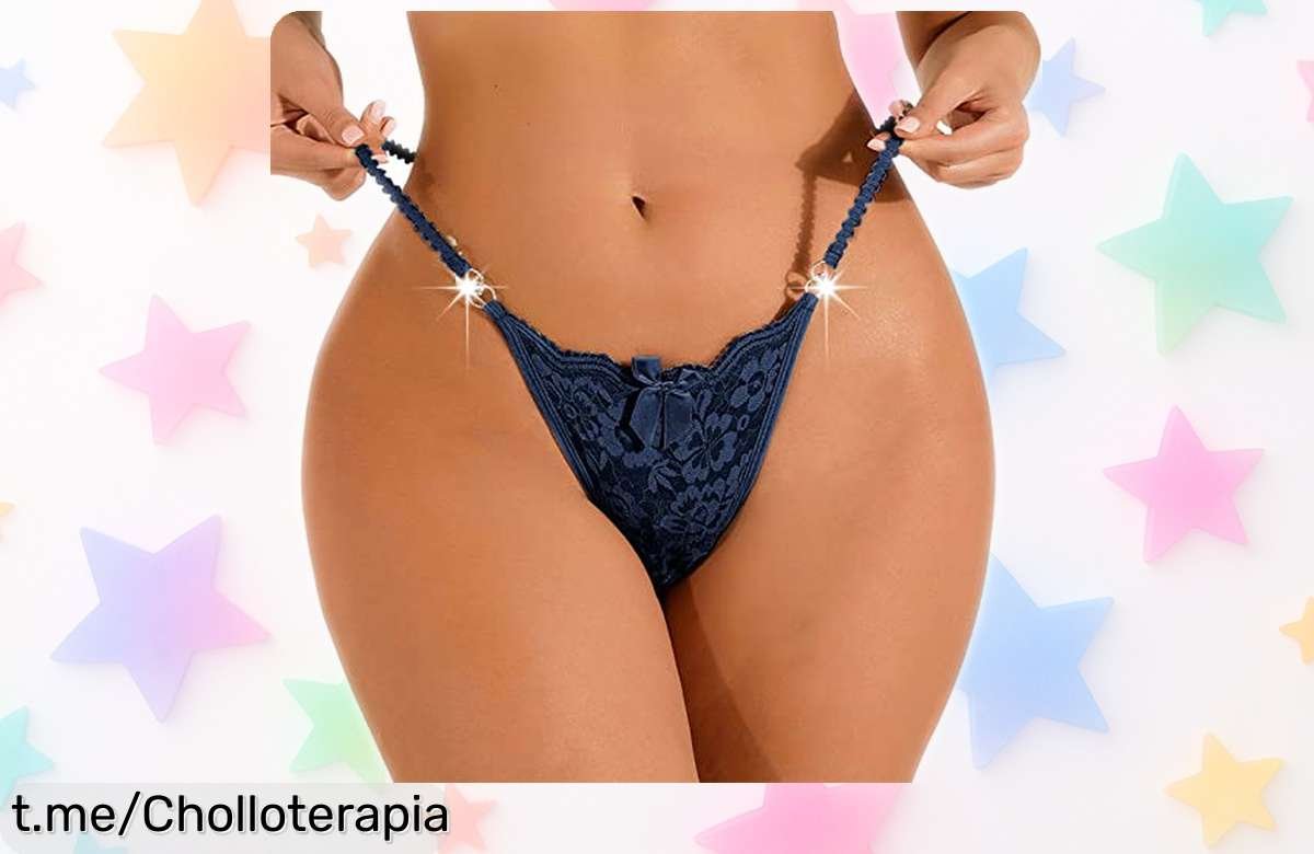Bragas hipster de encaje con pedrería y brillo de Generisch a un precio que no cuadra, ¡no querrás quedarte sin ellas! Corre antes de que vuelen y deslumbra siempre.