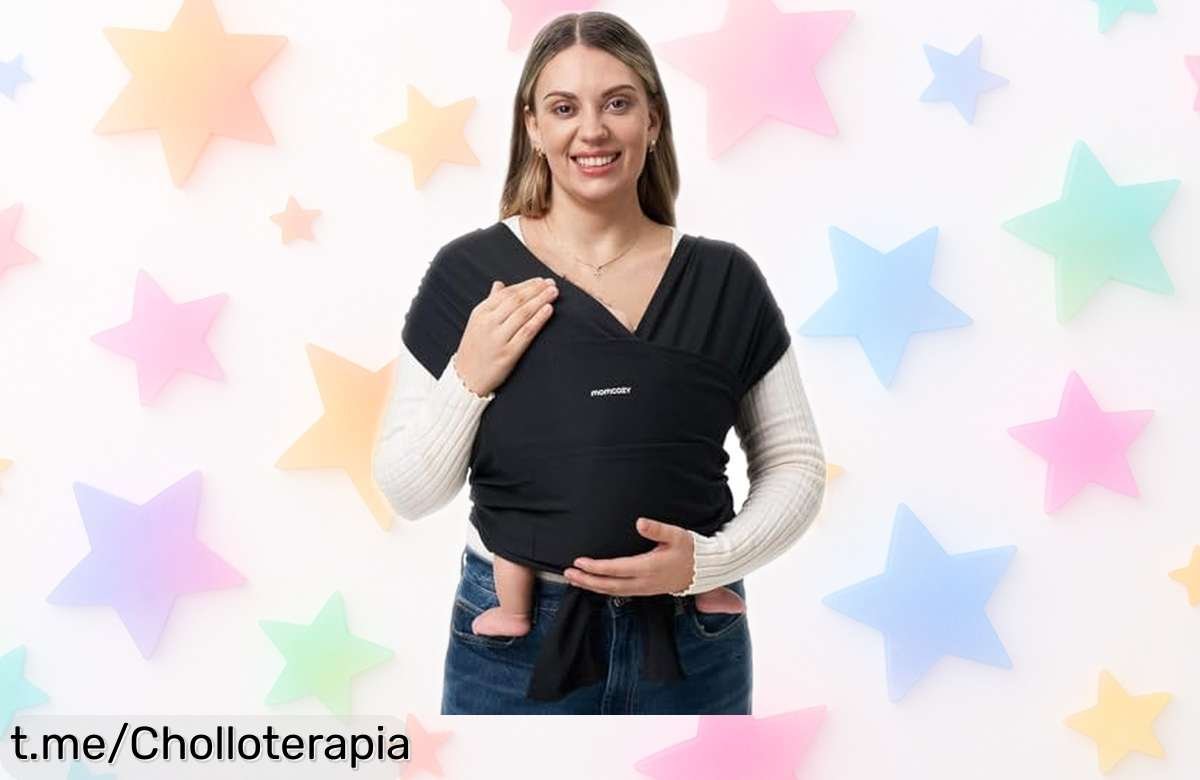 Bufanda portabebés Momcozy, ligera y ajustable: Ganga increíble para llevar a tu bebé cómodamente ¡Aprovecha antes de que desaparezca del stock!