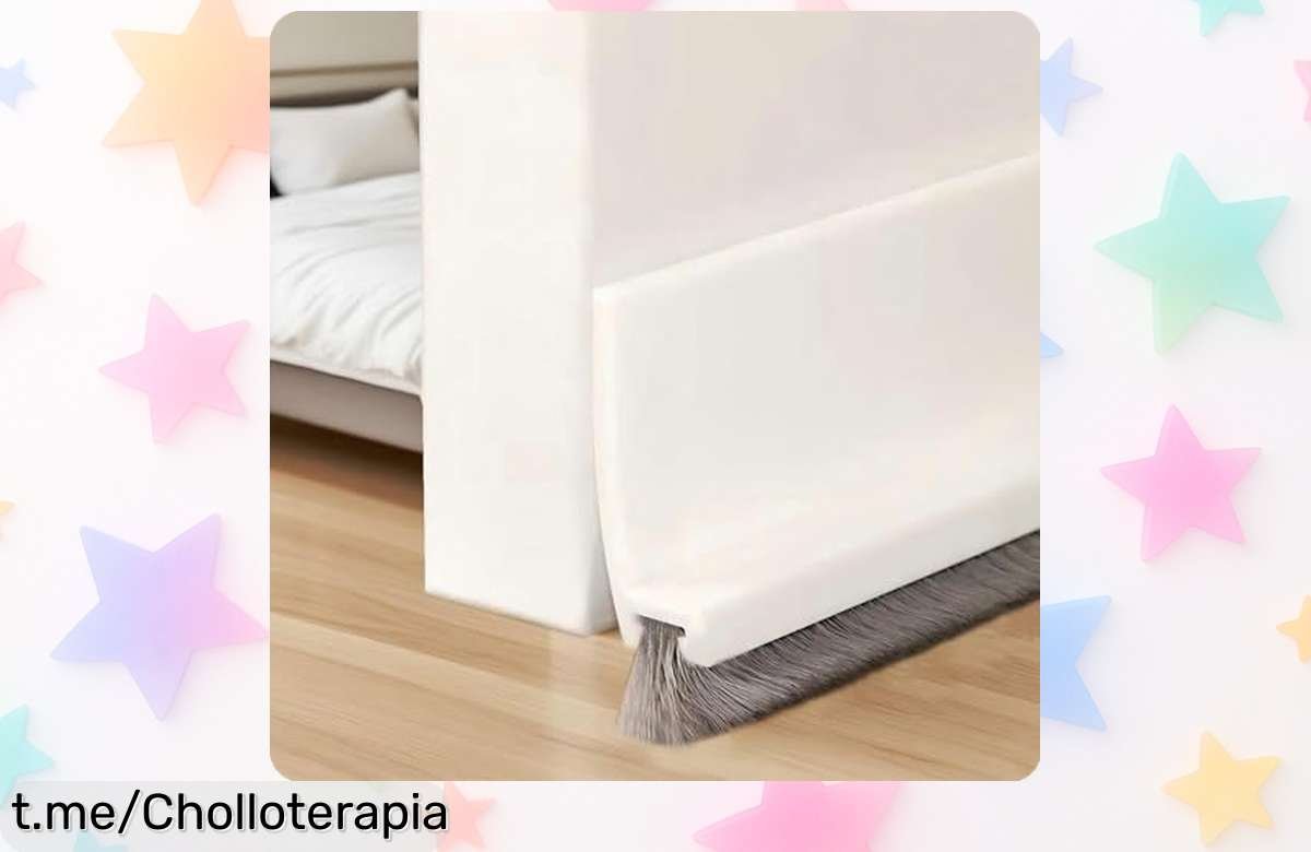 Burlete para puertas PFSLiang con cepillo: el súper chollo que bloquea polvo, bichos y ruidos molestos. ¡Cierre perfecto a un precio loca! No dejes pasar esta oportunidad única.