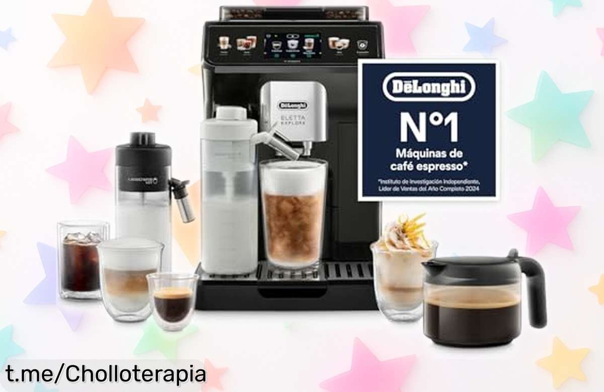 Cafetera De’Longhi Eletta Explore que hace fría o caliente, espumita de lujo y Cold Brew en 5 minutos a precio de ganga; ¡hazte con la tuya antes de que se agote!