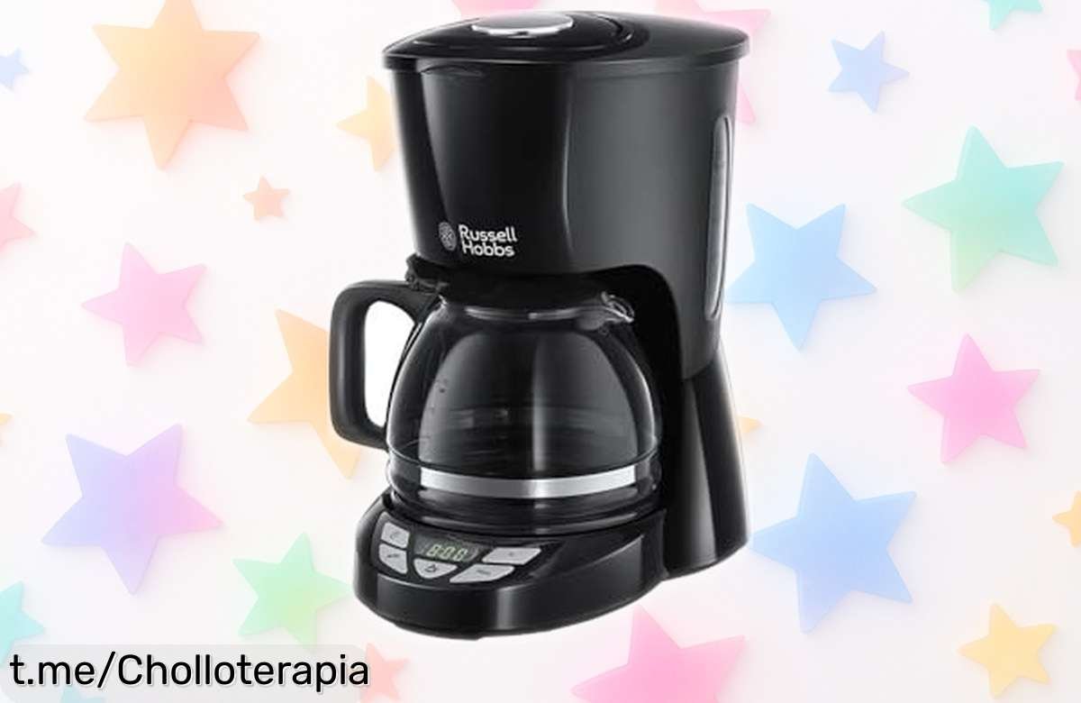 Cafetera de goteo Russell Hobbs Textures Plus, el ofertón para los amantes del café: ¡prepara hasta 10 tazas y despierta tus mañanas con sabor!