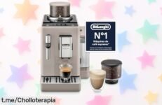Cafetera superautomática De’Longhi Rivelia con espumador manual y 8 bebidas a un precio loco que volará, ¡no te quedes sin la tuya y disfruta cada sorbo!