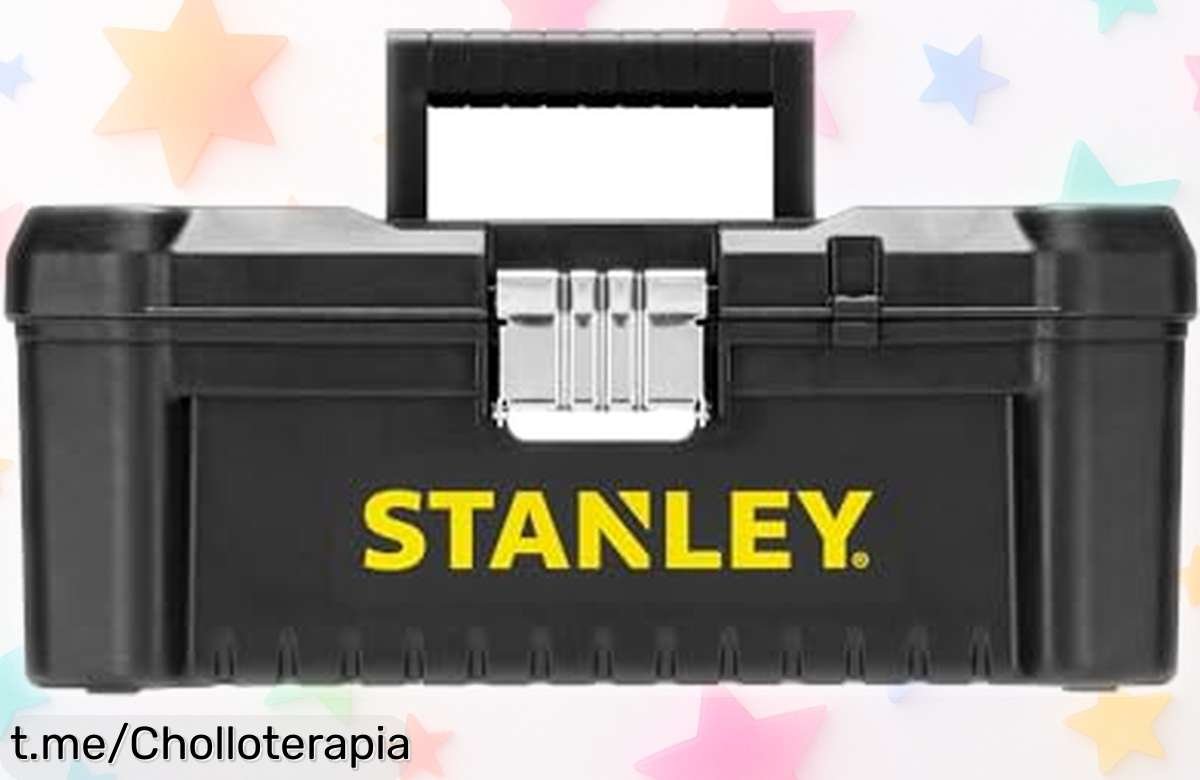 Caja de herramientas Stanley Essential STST175515 con cierre metálico, ¡rebajada a un precio brutal! No dejes que se te escape esta oferta y refuerza tus proyectos hoy mismo.