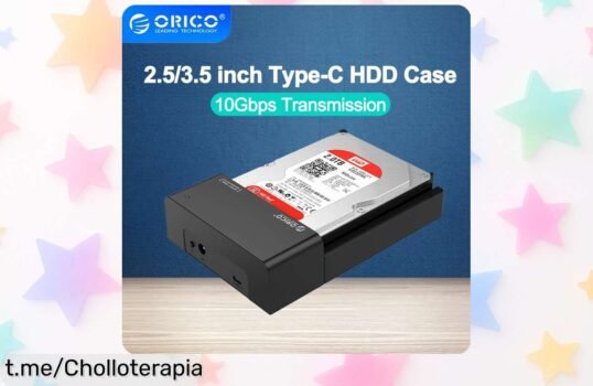 Caja externa ORICO para discos duros con USB C, ¡rebajadísima a precio de risa! Pasa tus datos sin líos y disfruta de la velocidad. ¡No te quedes sin ella, que vuela!
