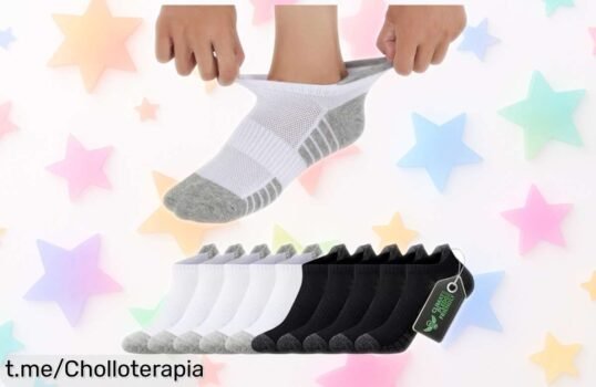 Calcetines cortos Falary para hombre y mujer: ¡10 pares de algodón que no te fallan a un precio regalado! Aprovecha esta oportunidad antes de que se agoten.