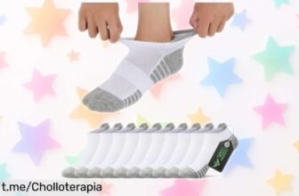Calcetines tobilleros FALARY para mujer y hombre, 10 pares transpirables que mantienen tus pies secos mientras haces deporte a un precio rebajado ¡Aprovecha este chollo antes de que se agote!