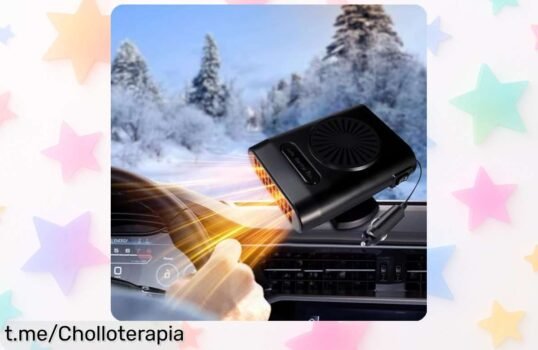 Calefactor portátil para coche Jaaduem: ofertón tirado de precio, calienta en 30 seg y gira 360°; ¡no te pierdas la oportunidad de disfrutar cada viaje calentito!