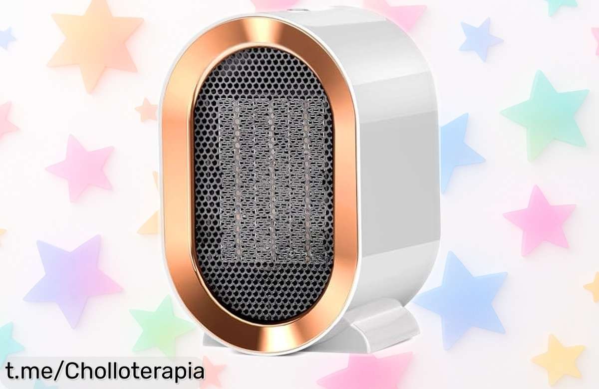 Calentador cerámico pequeño y potente que calienta rápido, sin ruido y a precio rebajado. ¡No dejes escapar esta oferta única antes de que se agote!