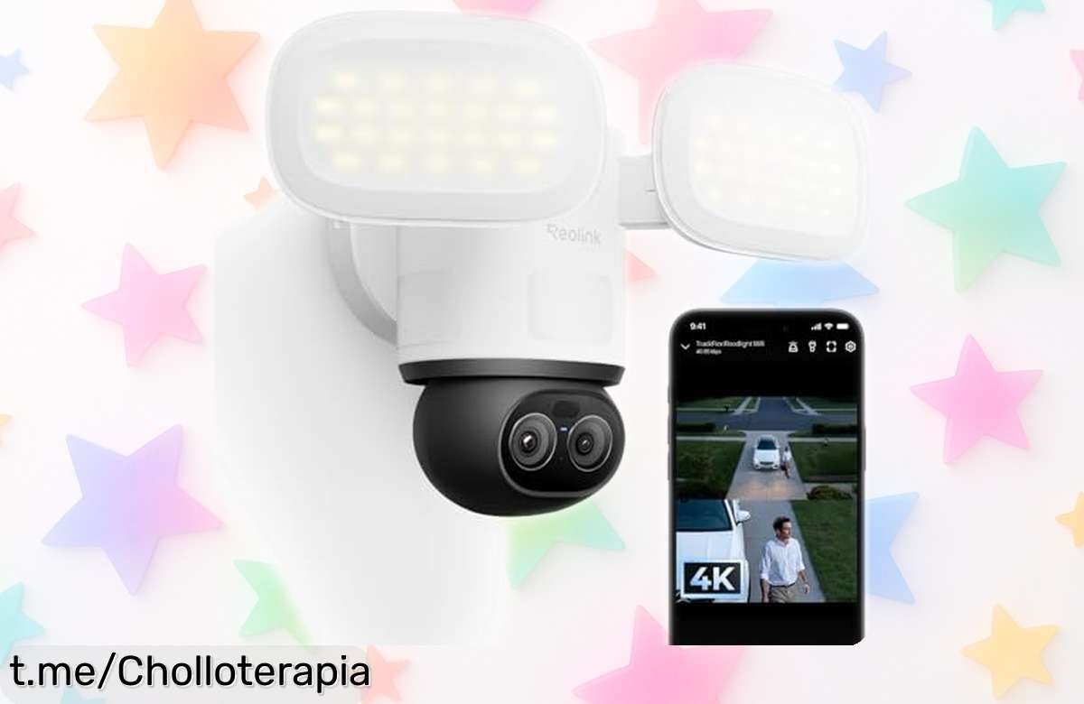 Cámara de seguridad Reolink TrackFlex Floodlight: captura todo a 360° y habla contigo, precio de locos que vuela rápido, ¡no te lo pierdas!