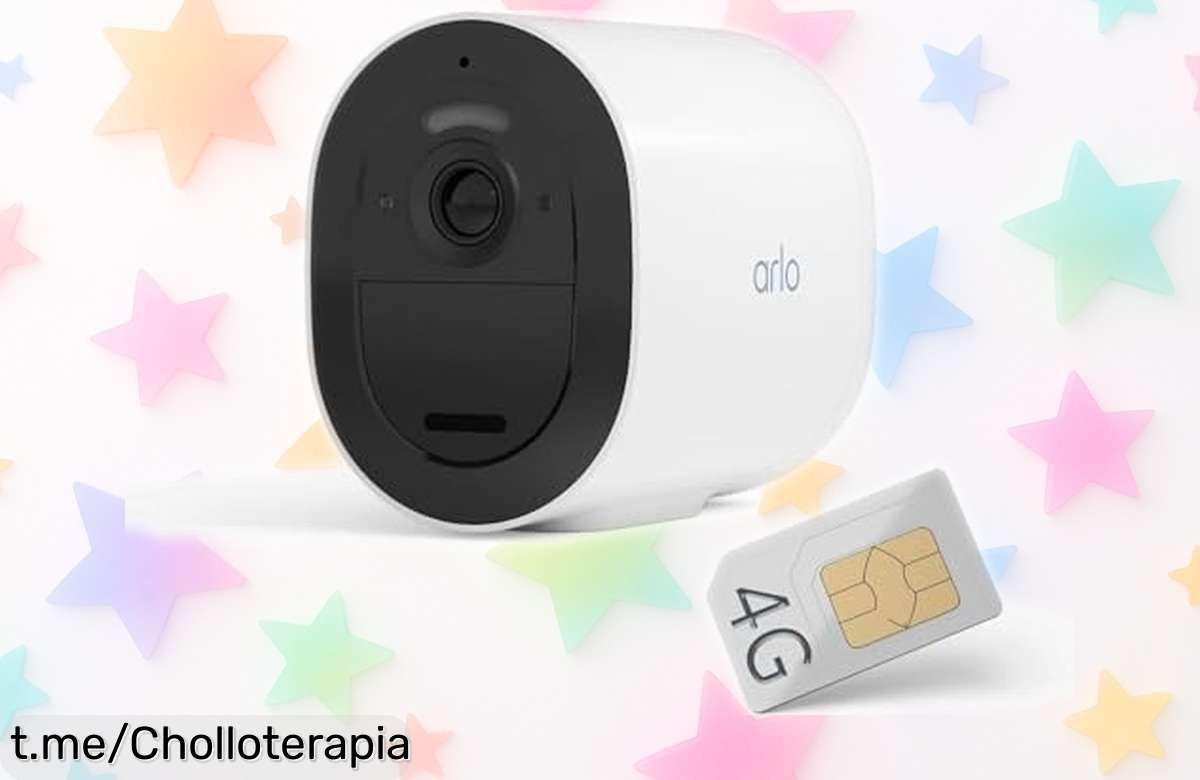Cámara de vigilancia Arlo Go 2 100% inalámbrica, ¡ofertón que no se repite! Visión nocturna en color y con SIM. Tu hogar más seguro a un precio difícil de olvidar.