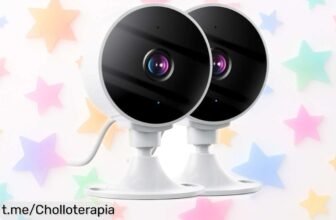 Cámara de vigilancia Elelink 2K en pack de 2, ¡ofertón a precio tirado! Controla tu hogar desde el sofá y siente la tranquilidad que mereces.