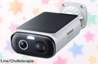 Cámara de vigilancia solar Baseus Security S1 Lite a 2K: sorprendente visión nocturna y batería todo el día, ¡aprovecha este chollazo antes que se agote!