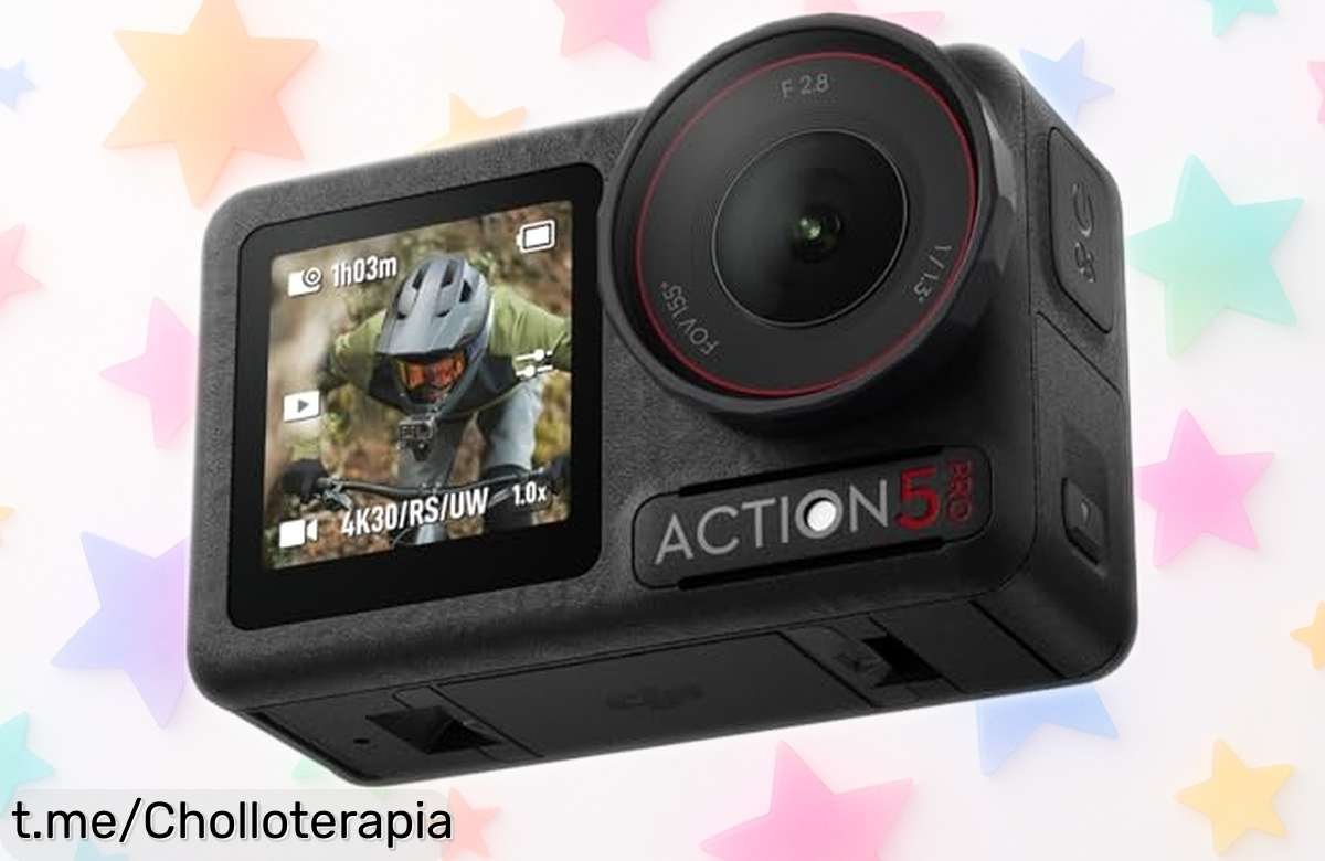 Cámara deportiva 4K DJI Osmo Action 5 con estabilización brutal y doble pantalla a un precio loco, ¡no dejes pasar esta ganga antes de que desaparezca como los mejores momentos!