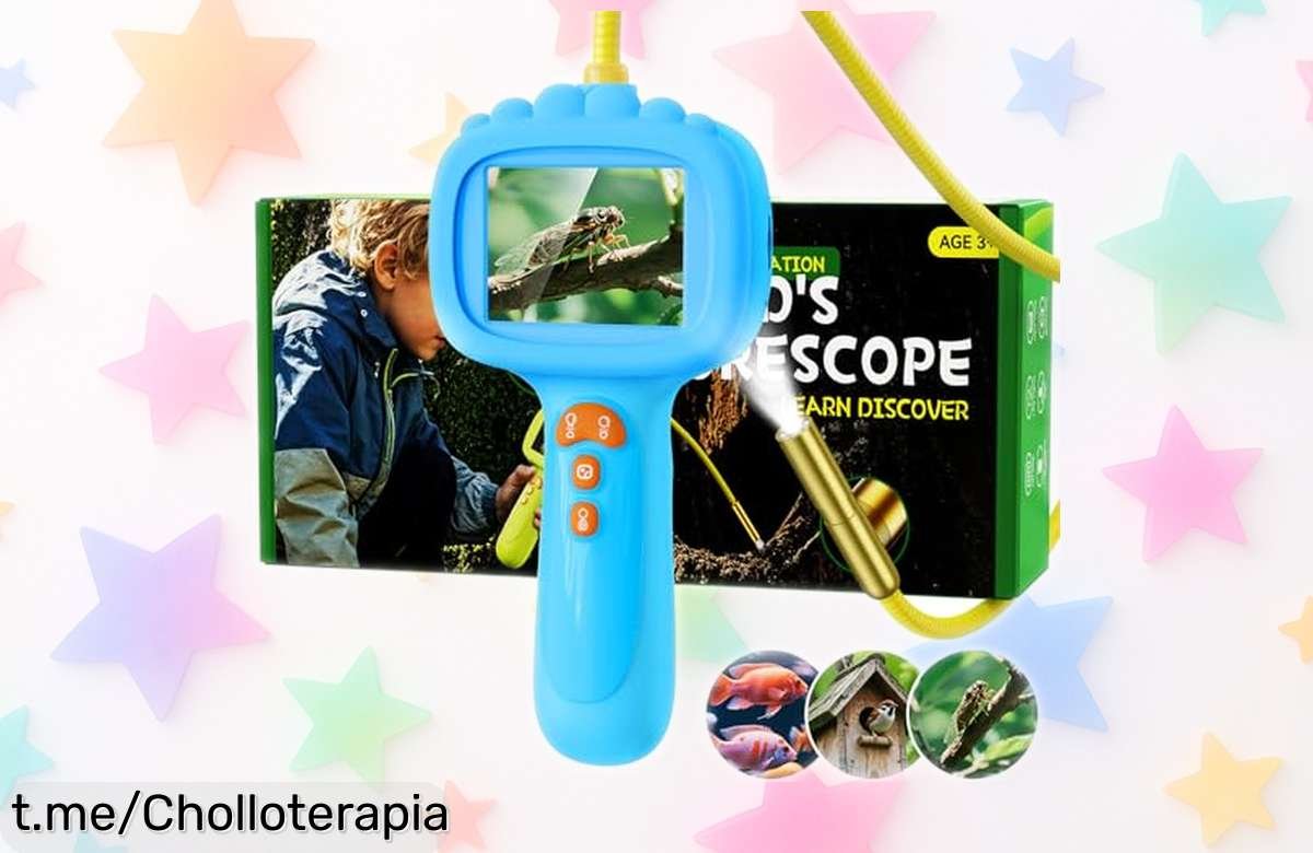 Cámara endoscópica Ashfly 1080P para niños, ideal para los pequeños exploradores curiosos, ¡aprovecha este precio de ganga antes de que desaparezca!