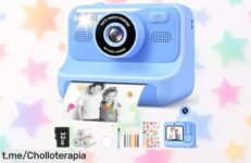 Cámara instantánea LUVTOY para niños con doble cámara y papel sin tinta, recuerdos al instante a un precio loco que se agota rápido, ¡no dejes escapar esta oportunidad única!