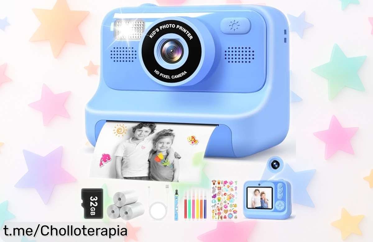 Cámara instantánea LUVTOY para niños con doble cámara y papel sin tinta, recuerdos al instante a un precio loco que se agota rápido, ¡no dejes escapar esta oportunidad única!