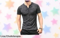 Camisa Henley KUYIGO para hombre a un precio loco: modernidad y estilo que te acompañan en cada plan. ¡No dejes pasar esta oportunidad única!