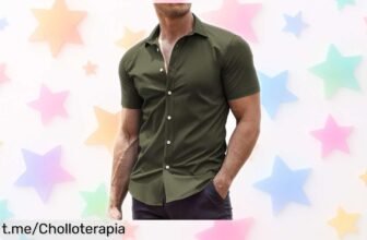Camisa básica de hombre que no se arruga ni pierde forma, el chollazo perfecto a precio de risa para lucir siempre impecable y libre en tus movimientos. ¡Aprovéchala ya!