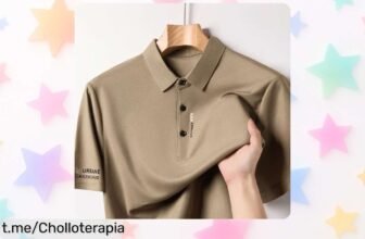 Camisa de manga corta estilo Polo para hombre, un chollazo fresco y sencillo que no puedes dejar escapar, ¡aprovéchala antes de que se agote!