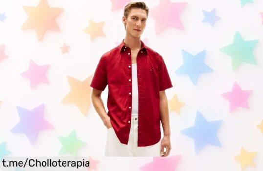 Camisa de popelín Tommy Hilfiger para hombre a precio loco, ¡no pierdas la oportunidad de lucir increíble con este básico que se va volando!