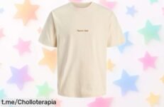 Camiseta básica de Jack & Jones a precio loco, ideal para cualquier plan casual; ¡aprovéchala antes de que se esfume!