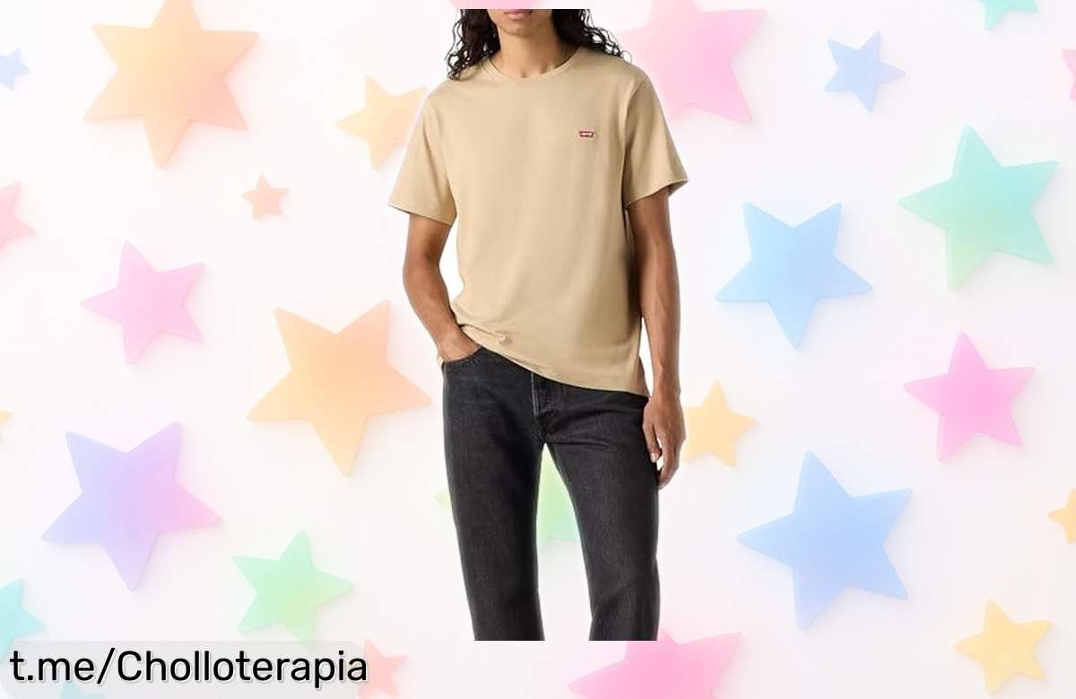 Camiseta básica para hombre Levi’s SS Original Housemark: suave, elegante y ahora a un precio que vuela; ¡no dejes que te lo cuenten, cómprala ya!