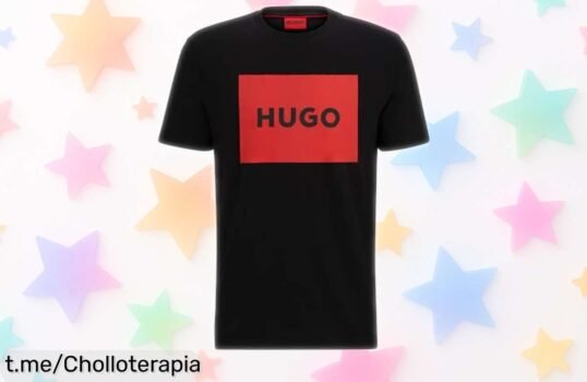 Camiseta básica y versátil de HUGO para hombre a precio regalado, ¡no te la puedes perder si quieres lucir modernidad en tu outfit!