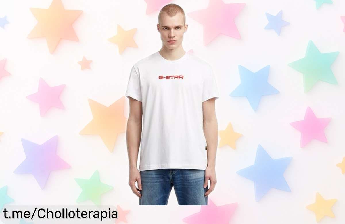 Camiseta con estampado trasero GSTAR Burger Back Print a precio loco; ¡un diseño único que no vas a ver por ahí y vuela rápido! Dale un toque especial a tu estilo antes de quedarte sin la tuya.