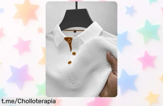 Camiseta de manga corta Polo con solapa de seda helada, oferta irresistible que te hará sentir fresco y elegante en cualquier momento, ¡no lo dejes escapar!