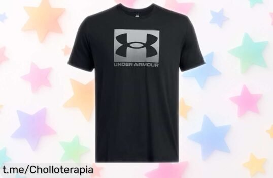 Camiseta deportiva súper elástica para hombre Under Armour UA M BOXED SPORTS, ofertón que se vuela a este precio loco; ¡no te quedes sin la tuya y activa tu energía ya!