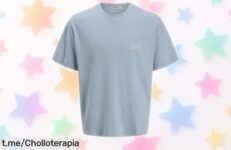 Camiseta estampada de algodón suave para hombre, rebajada a un precio loco; es el diseño que no querrás dejar escapar. ¡Hazla tuya antes de que vuele!