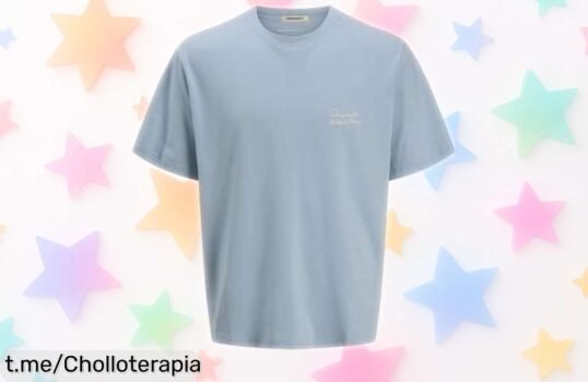 Camiseta estampada de algodón suave para hombre, rebajada a un precio loco; es el diseño que no querrás dejar escapar. ¡Hazla tuya antes de que vuele!