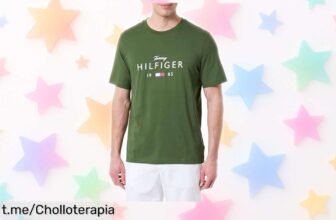 Camiseta exclusiva Tommy Hilfiger con diseño único y bajada de precio que no podrás creer, ¡no te quedes sin la tuya antes de que desaparezcan!
