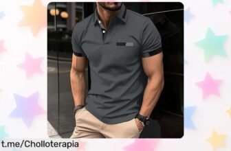 Camiseta tipo polo deportiva Elástica y ajustada para hombre, ¡rebajado a un precio de escándalo! No te quedes sin la tuya y conquista cada carrera en el gym.